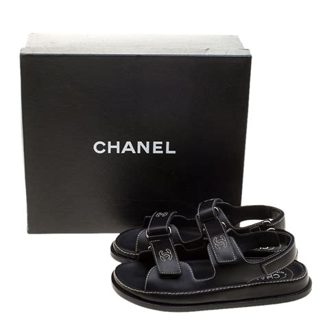 chanel black sandals 2020|chanel velcro sandals australia price.